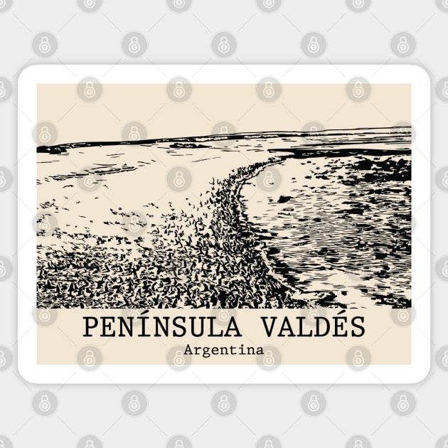 Península Valdés - Argentina Sticker by Lakeric